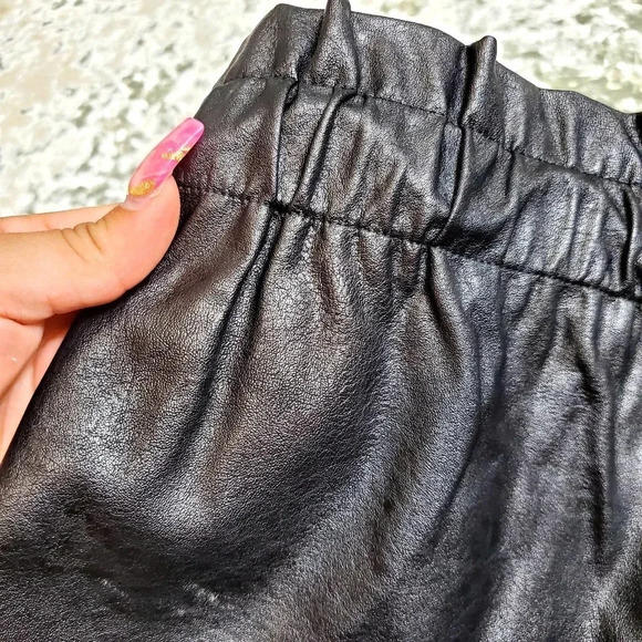 Faux Leather High Waist Shorts - Picture 10 of 11